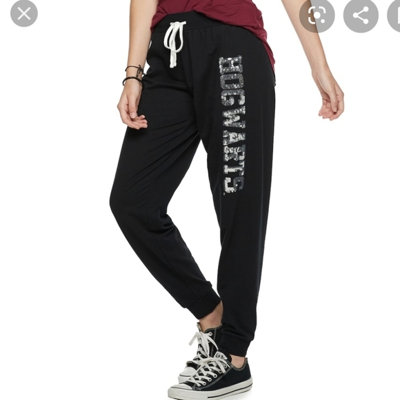 Harry potter sequin black jogger size XS - Picture 1 of 7